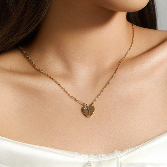 Jewelry Heart Themed Contemporary Pendant With Chain