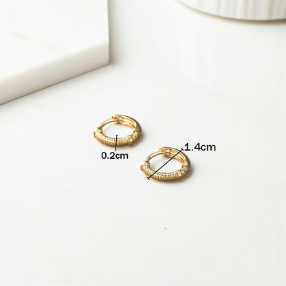 Jewelry Gold-Plated Gold Toned Contemporary Hoop Earrings