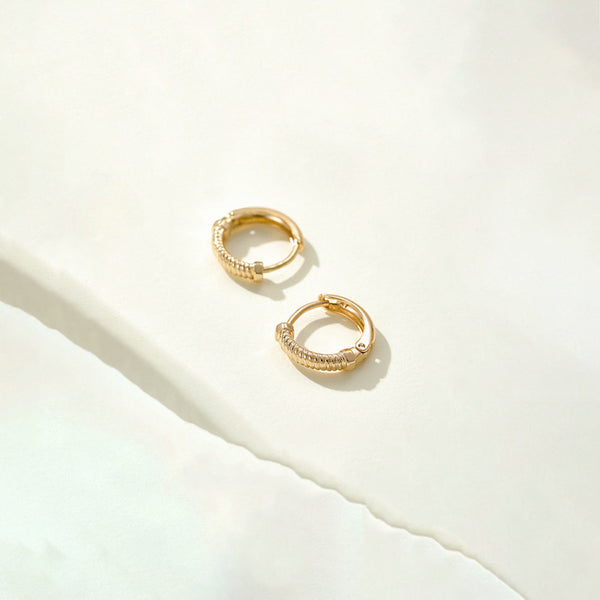 Jewelry Gold-Plated Gold Toned Contemporary Hoop Earrings