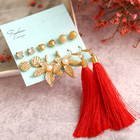 Exclusive Gold Plated Stud and Drop Earrings For Women